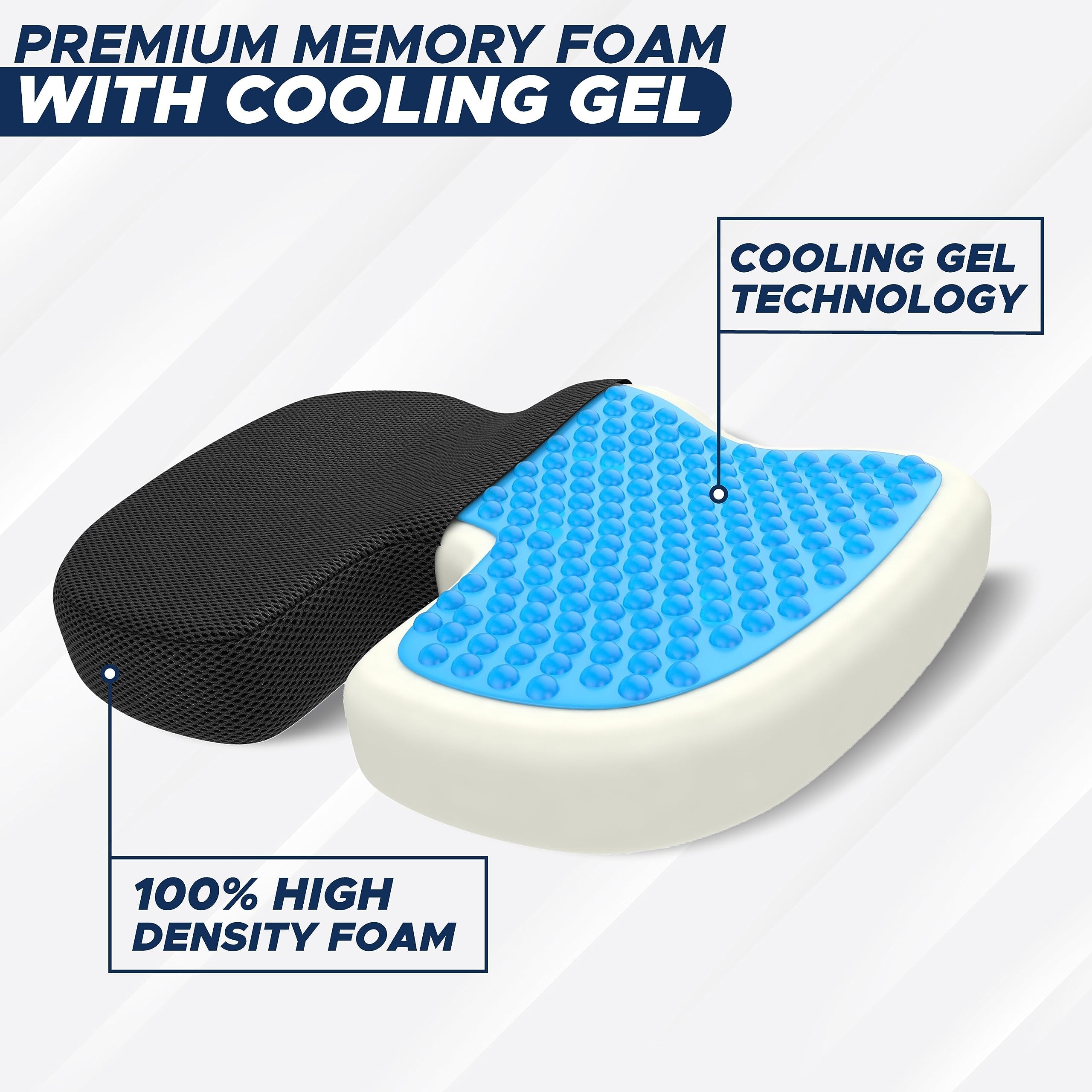 Cooling Gel Enhanced Seat Cushion