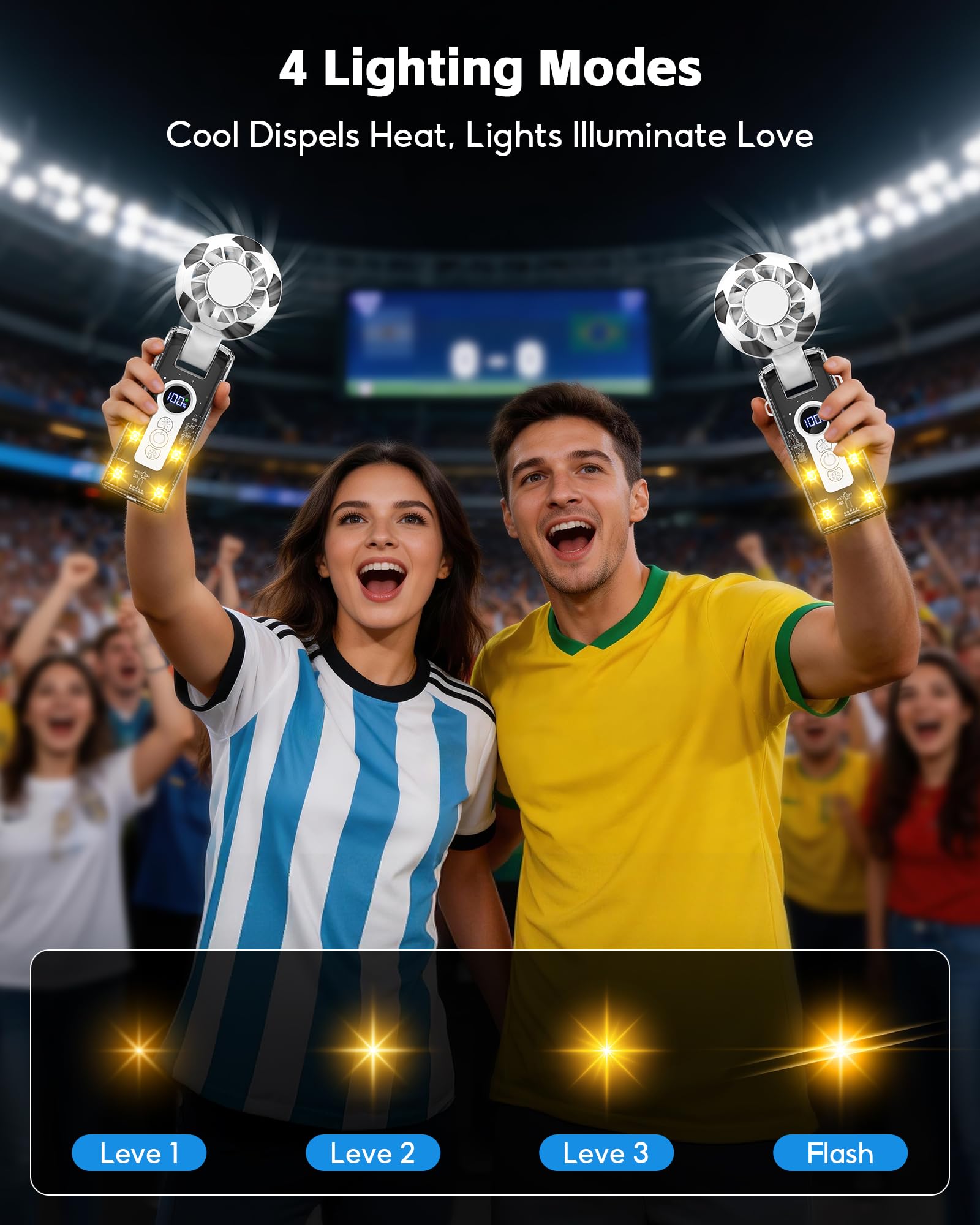 2026 Soccer World Cup Mini Handheld Fan