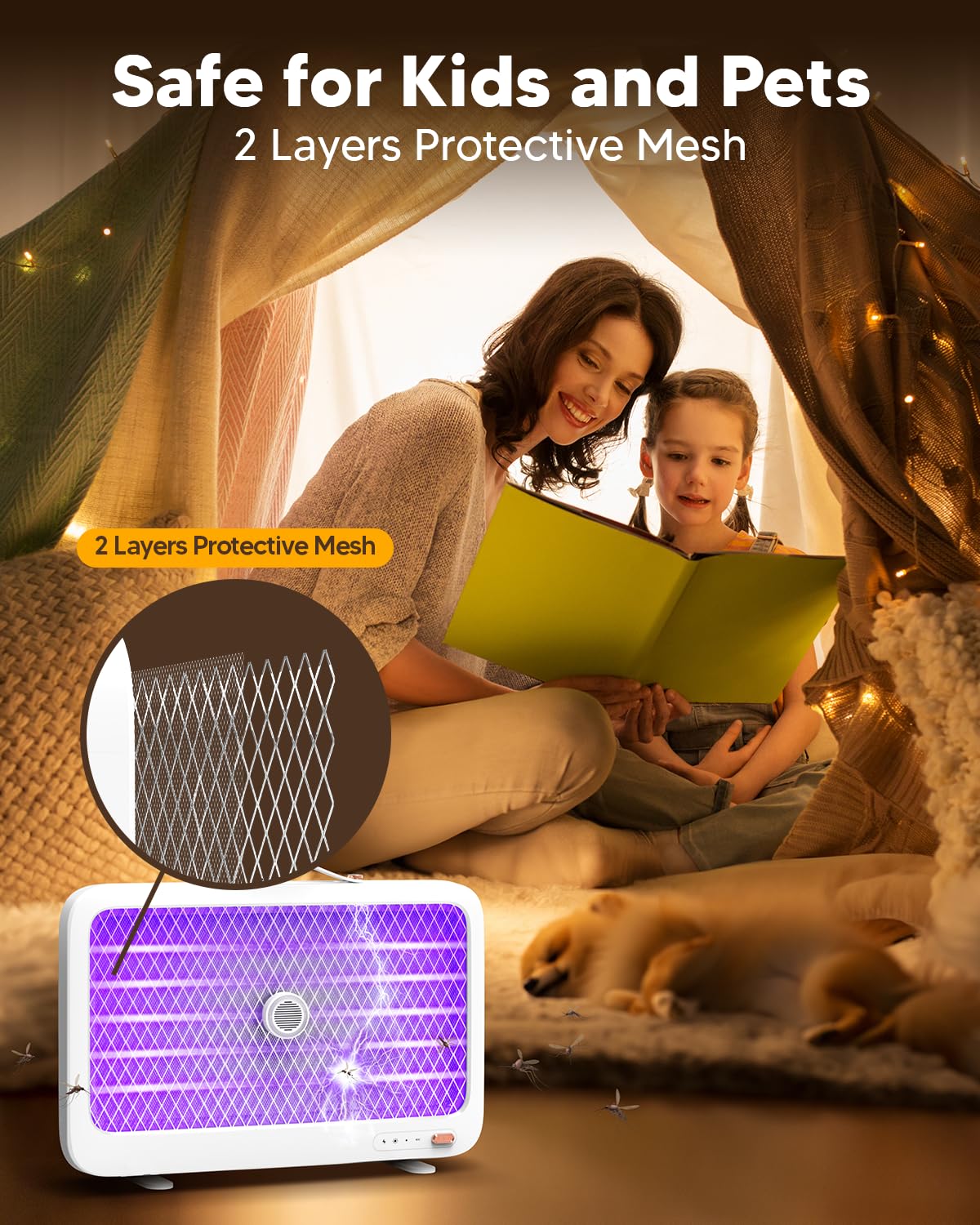 4000V Bug Zapper Mosquito Killer Indoor & Outdoor