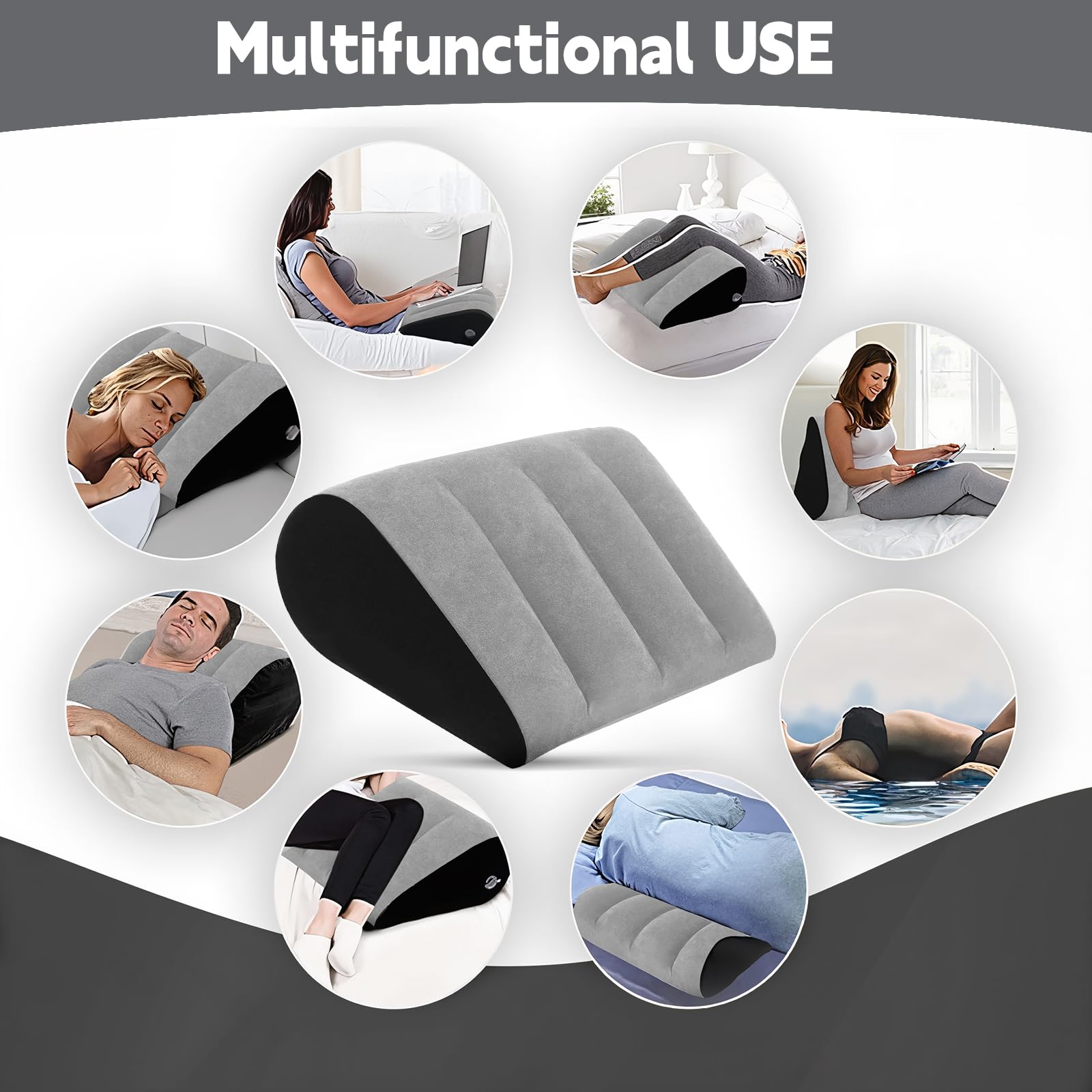 Portable Wedge Pillow Inflatable Cushion