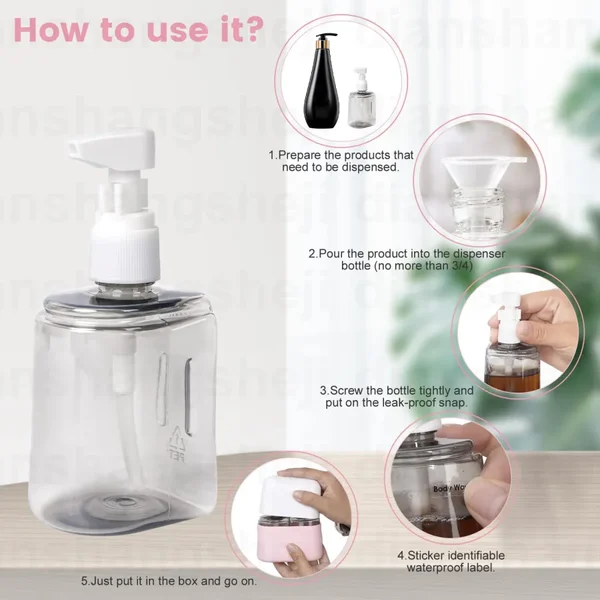 Hot Sale🎁 Mini Shampoo Dispenser Portable Travel Bottle Set