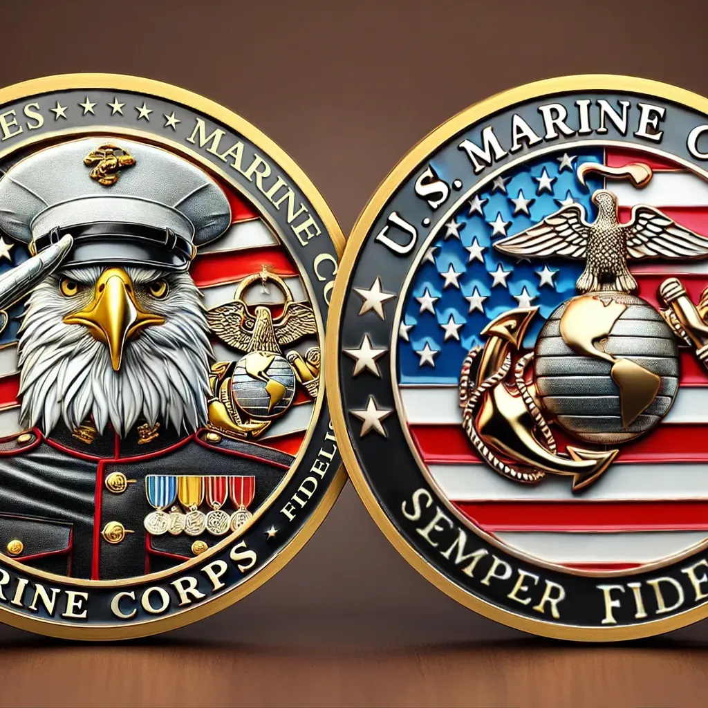 U.S. Marine Corps 250th Anniversary Veterans Collector Coins