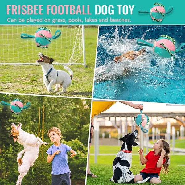 49% OFF🔥Dog Flying Ball With Tug Of War