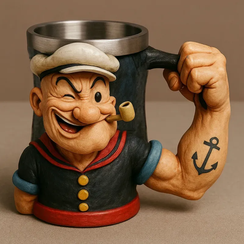 3D Popeye Power Mug