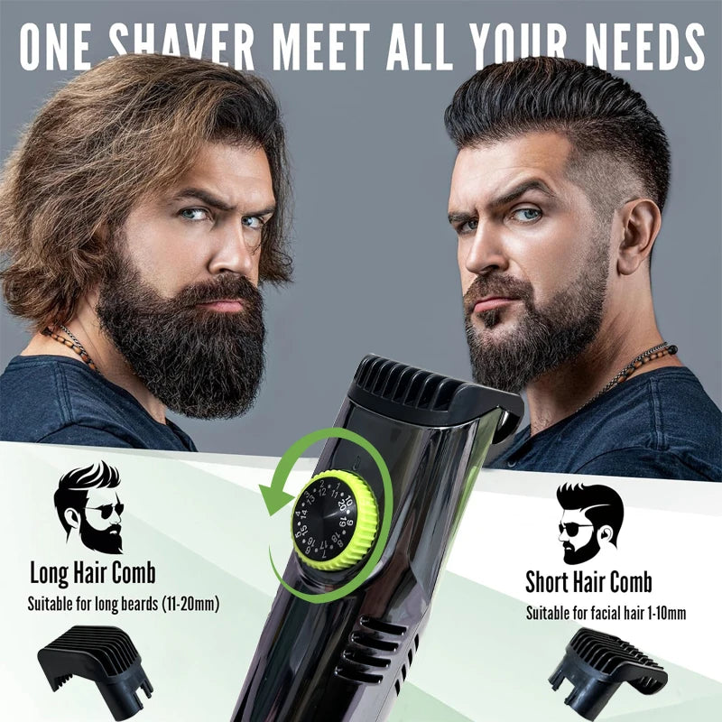 Vacuum Beard Trimmer for Men