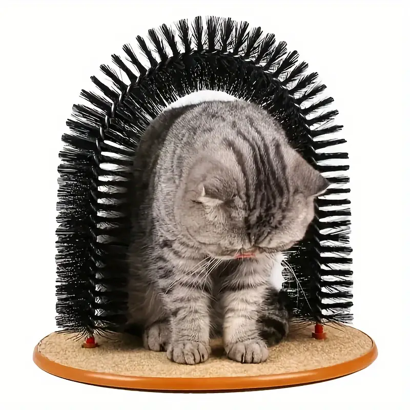 🐱Cat Self-Groomer - Bristle Ring Brush Scratcher