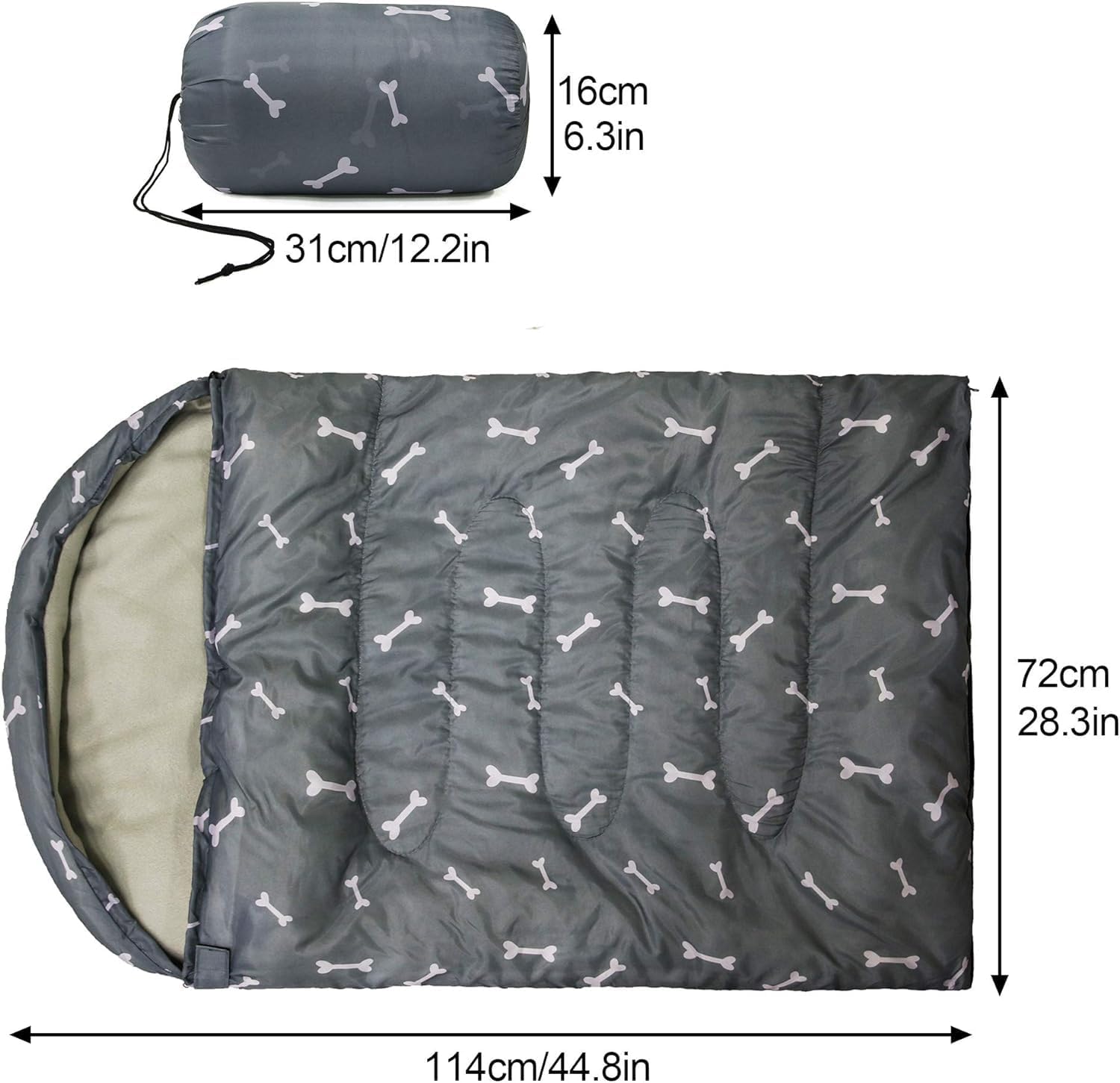 Dog Sleeping Bag Waterproof Warm Packable Dog Bed Mat