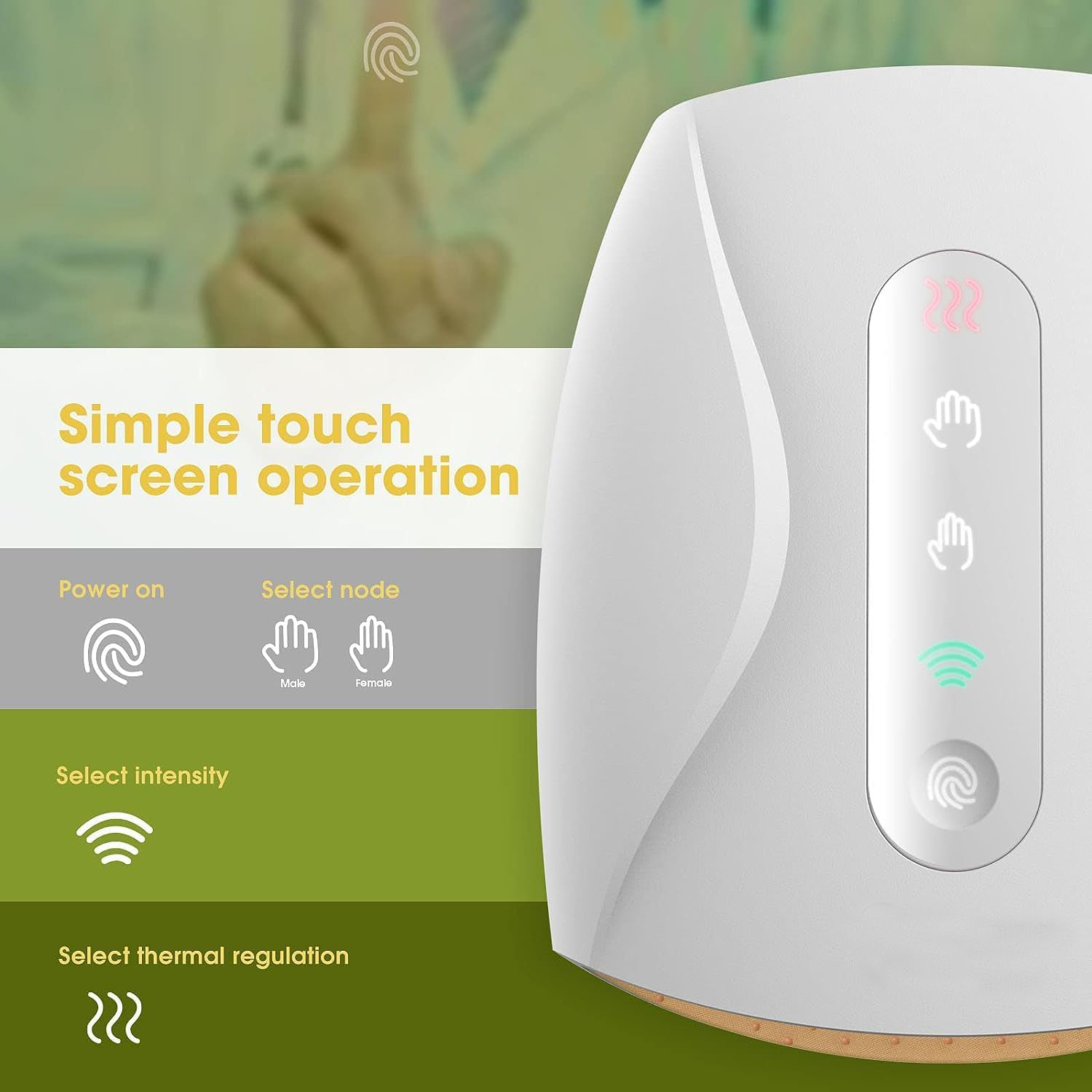 Wrist Pain Relief Newest Ver Electric Heat Hand Massager