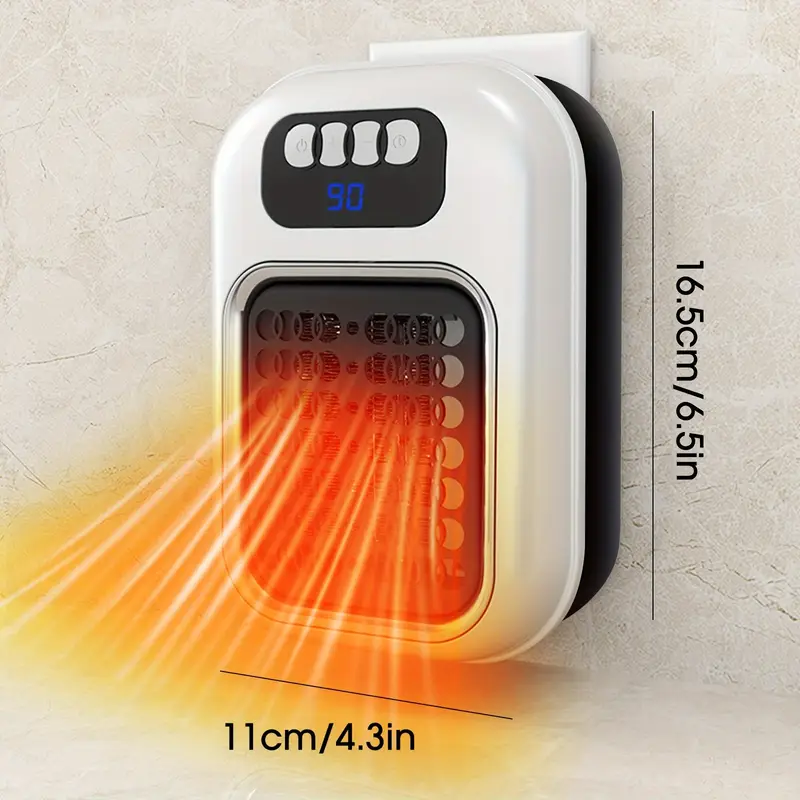 600W PTC Ceramic Wall-Mounted RC Space Heater