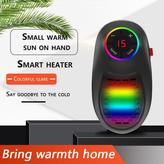 ❄Winter Sale 49% OFF 🎁Mini Wall-Outlet 7 Color LED Heater With Remote Control