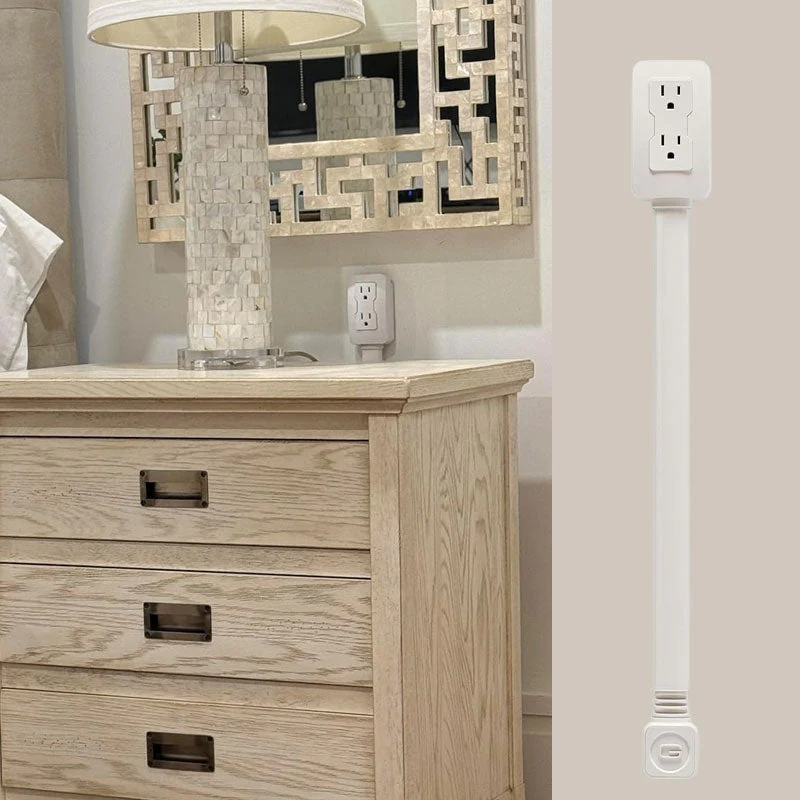 Electrical Outlet Extender. Access Hard-to-Reach Outlets! 