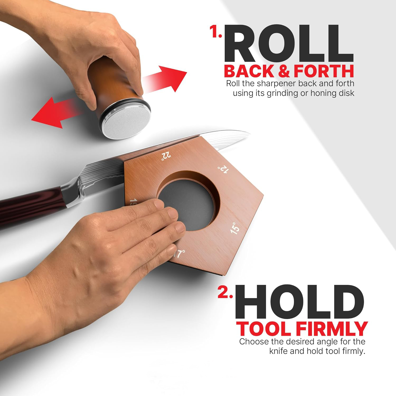 Diamond Rolling Sharpener for All Knives