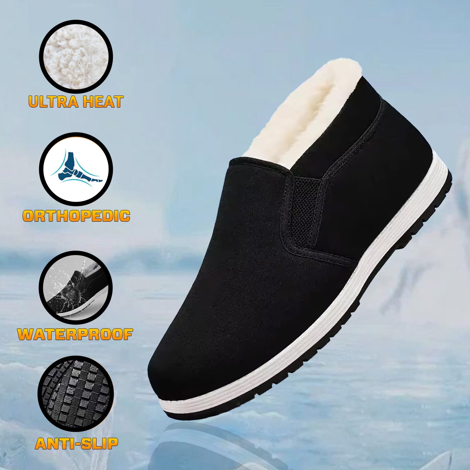 360° Thermal Anti-Slip Orthopedic Winter Shoes
