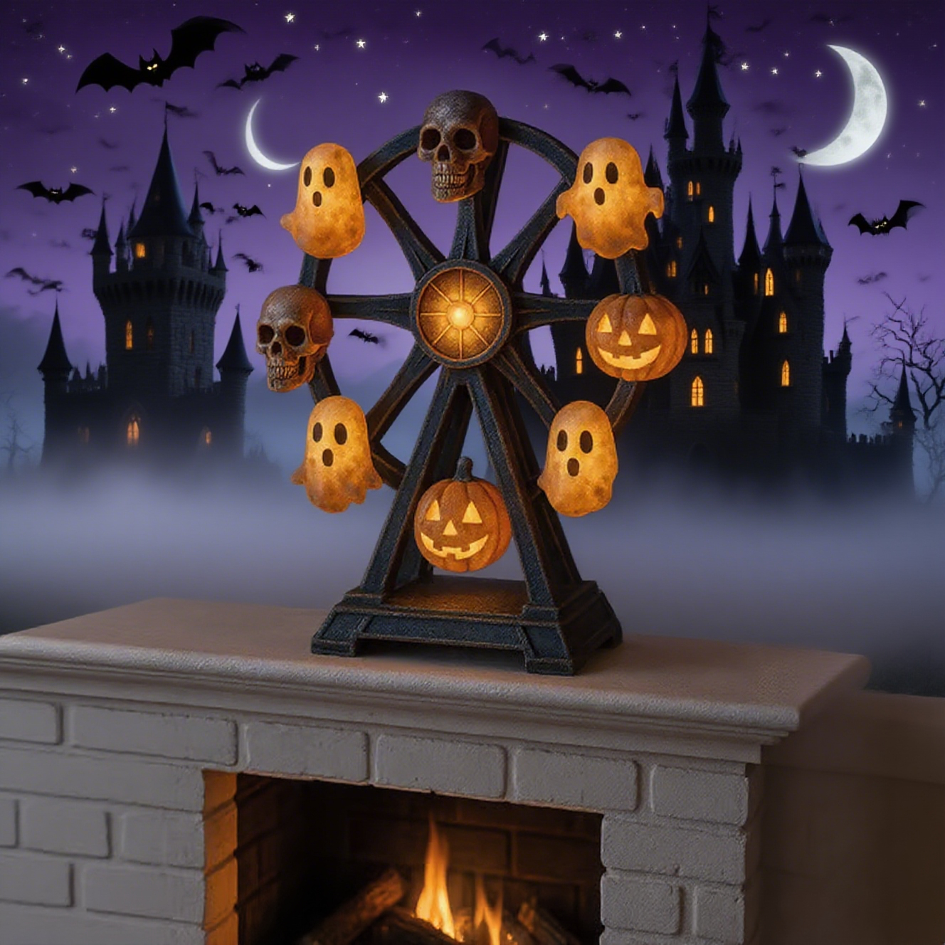 🎃Halloween Early Bird Special Sale 49% OFF - Halloween Ferris Wheel Night Light