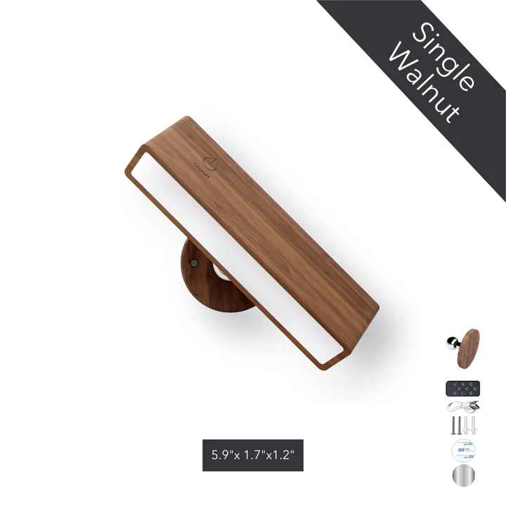 Battery Operated Wall Sconce Wood Wall Lamp