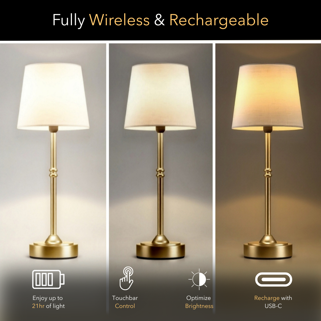 Fabric Cover LED Modern Simple Desk Lamp