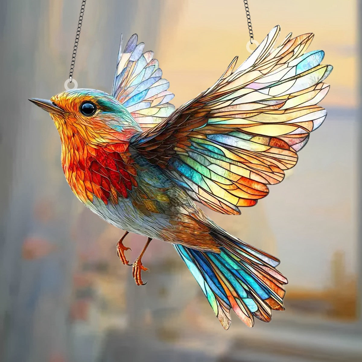 🔥The Best Gift 49% OFF🎁Hummingbird Suncatcher Colorful Window Hanging