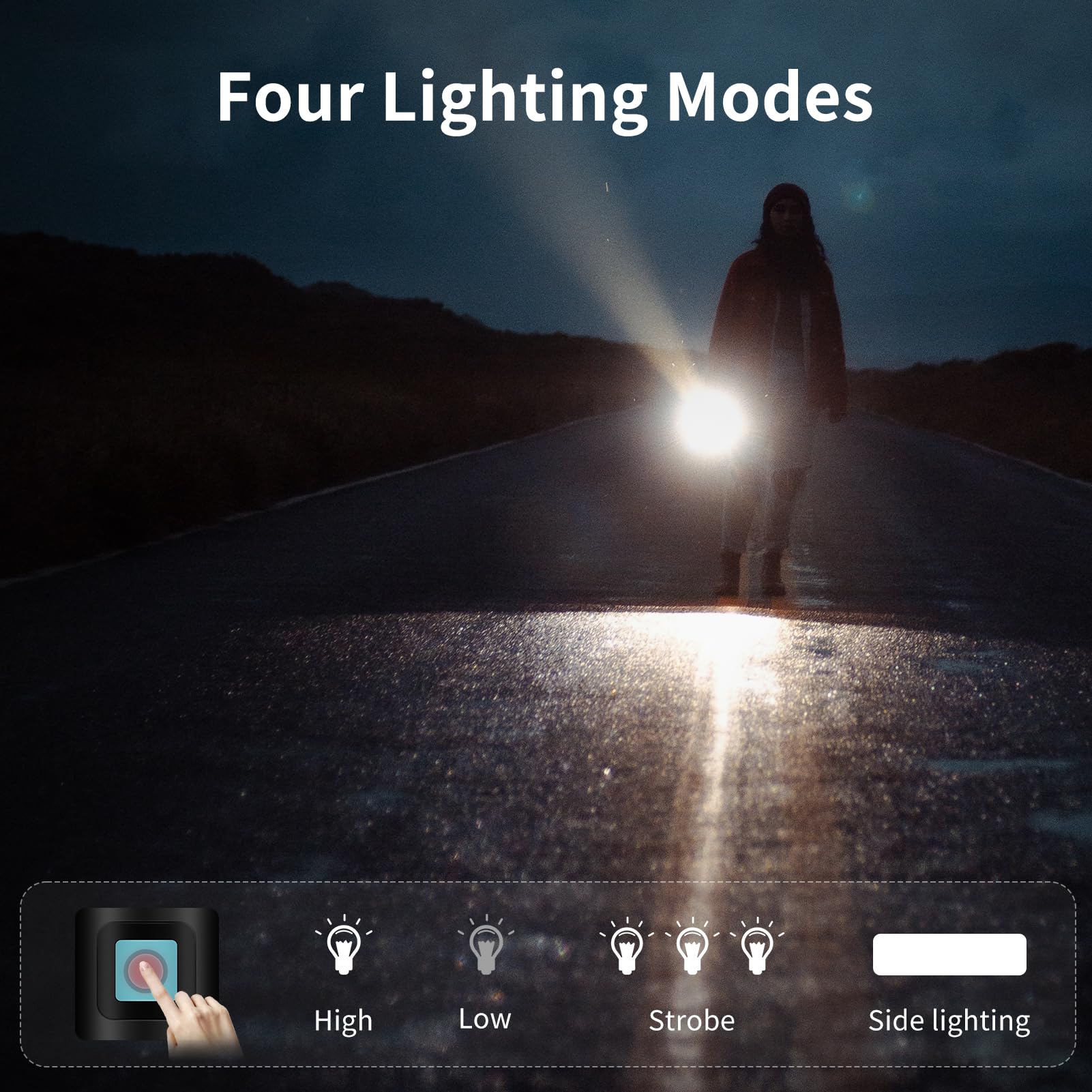 Solar/Rechargeable Multi Function LED Flashlight