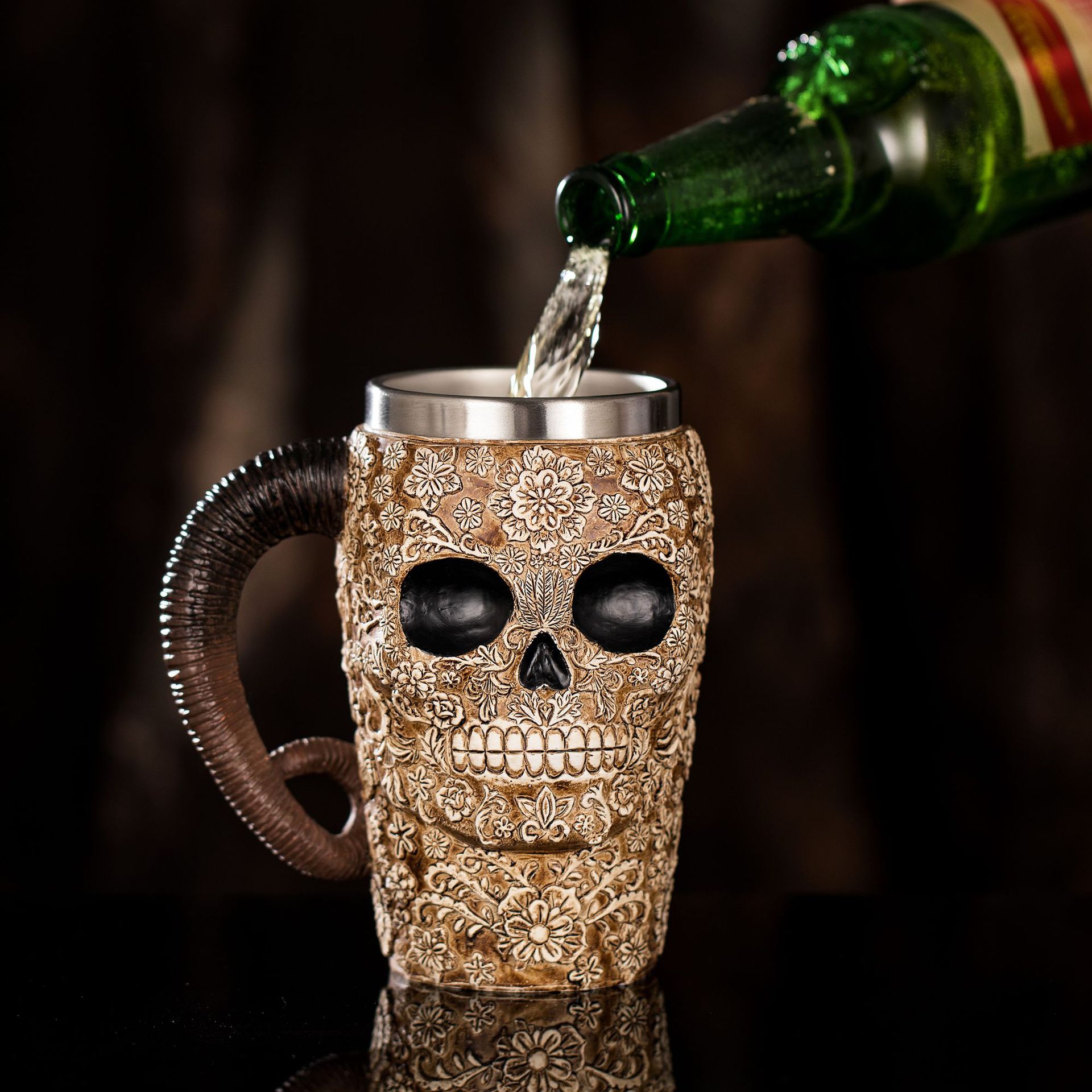Scary Halloween Skull Mug