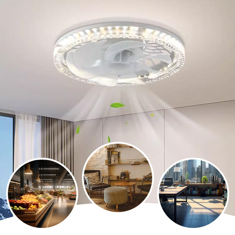 2-in-1 Silent Adjustable Fan Light for Bedroom with Remote Control light socket ceiling fan