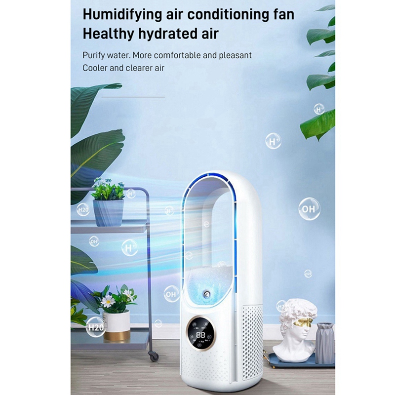 Portable USB Air Cooler Leafless Electric Fan