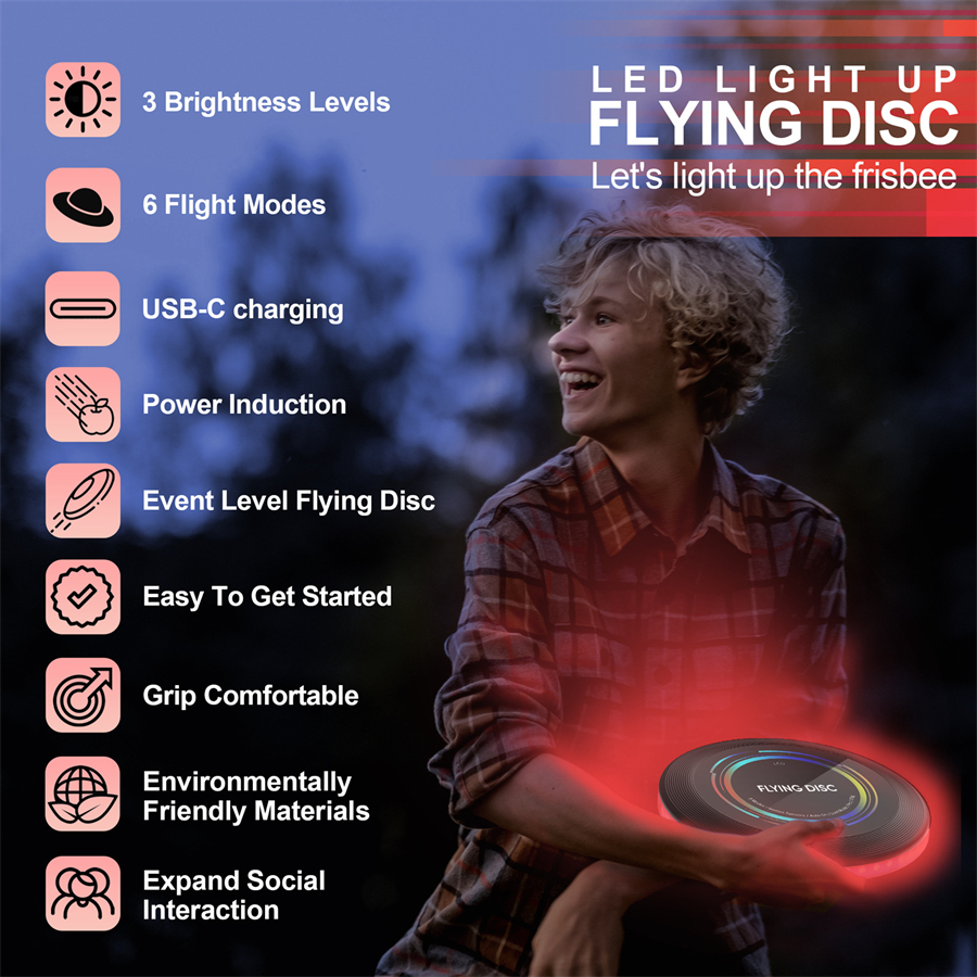  The perfect gift for your child! LED Luminous Flying Disc