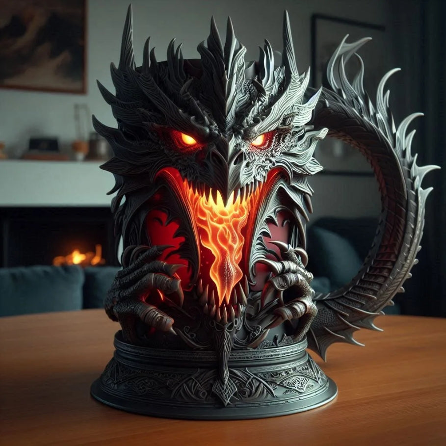 Unleash the Power of the Dragon – 3D Sculpted Dragon Mug