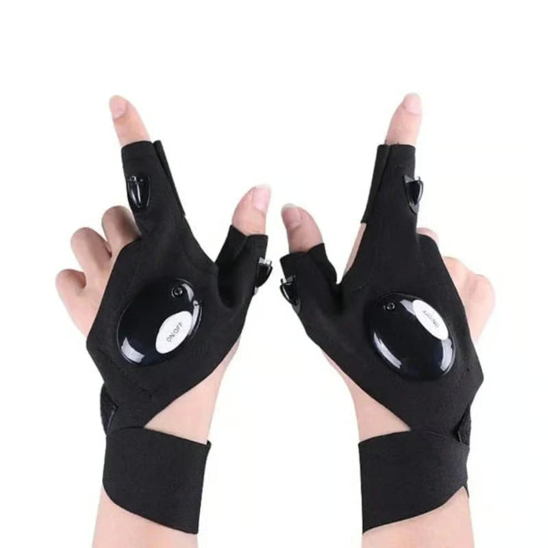 🔥You Must Own🔥 Hands-Free LED Half Finger Gloves