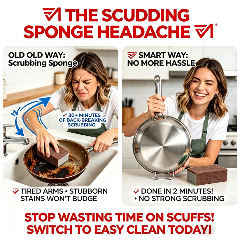 Emery Sponge Scrubber for Heavy-Duty Cleaning