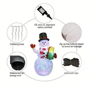 1 5m luminous inflatable christmas snowman christmas decoration details 5