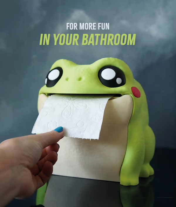 Frodrick the Frog 🐸 Toilet Paper Dispenser