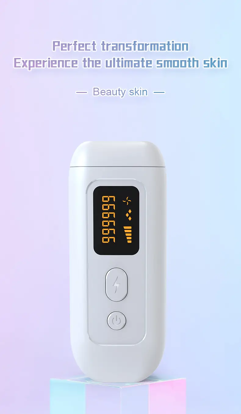 1pc effective and safety ipl hair removal device for women and men permanent hair removal 999 999 flashes painless hair remover on armpits back legs arms face bikini line 5 different modes also help to smooth skin 7 08 x2 68 details 0
