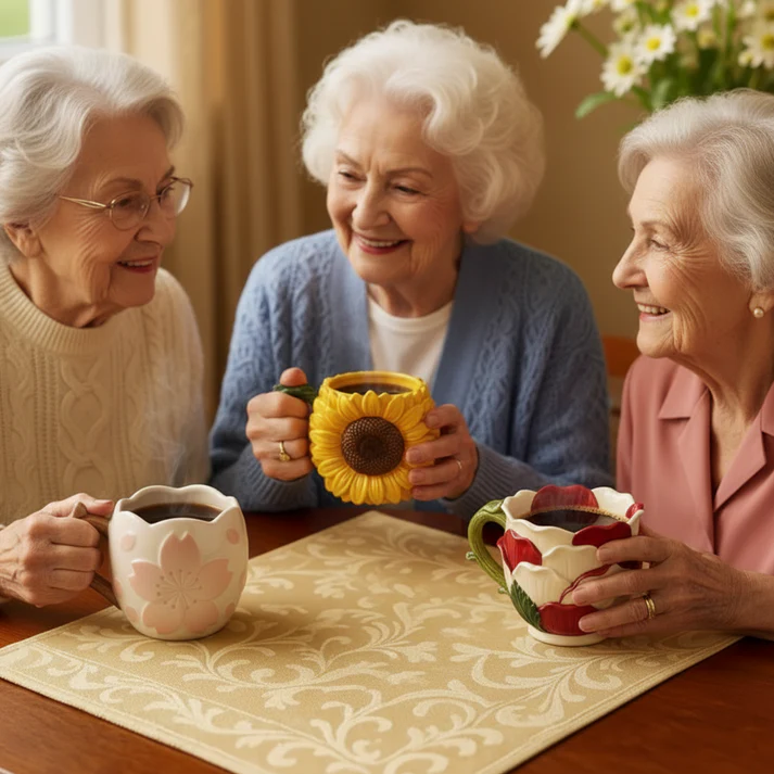 🌻Elegant Flower Mug☕