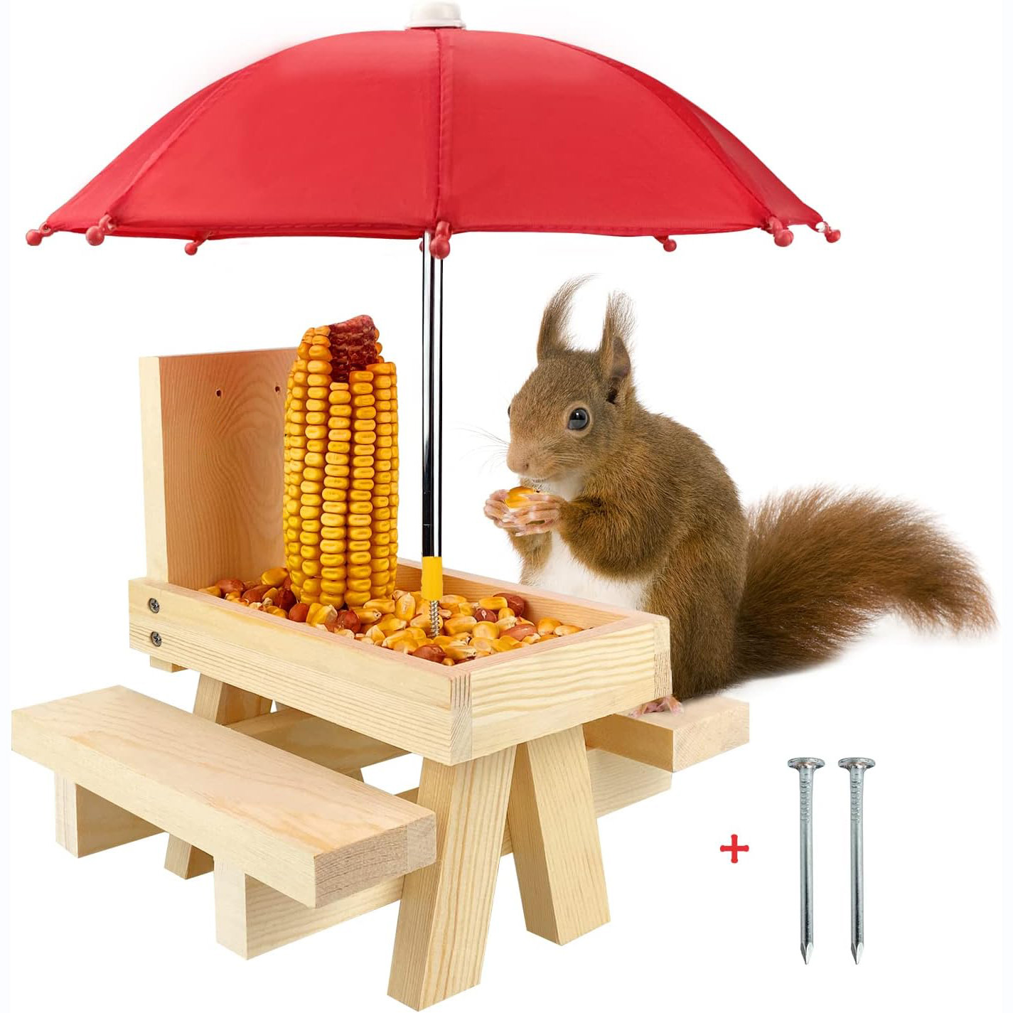 Squirrel Feeder Picnic Table