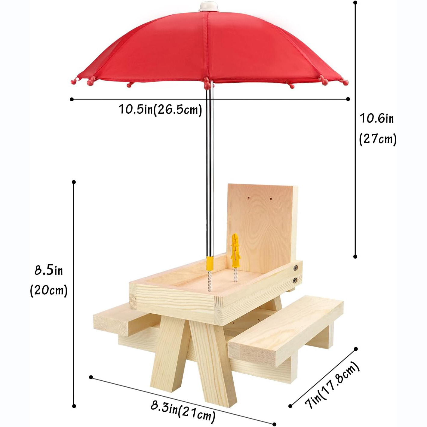 Squirrel Feeder Picnic Table