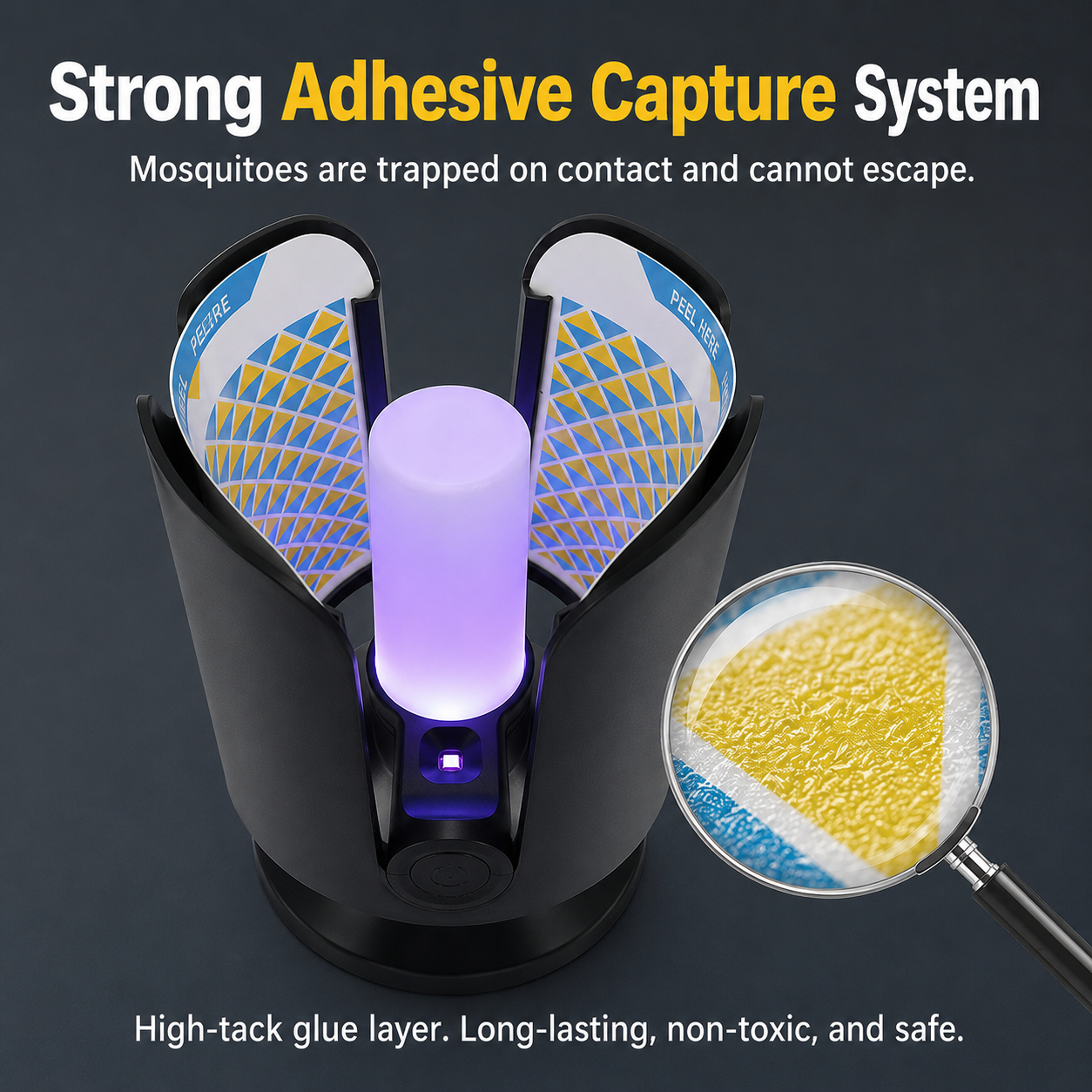 Smart Glue-Board Mosquito Trap Light
