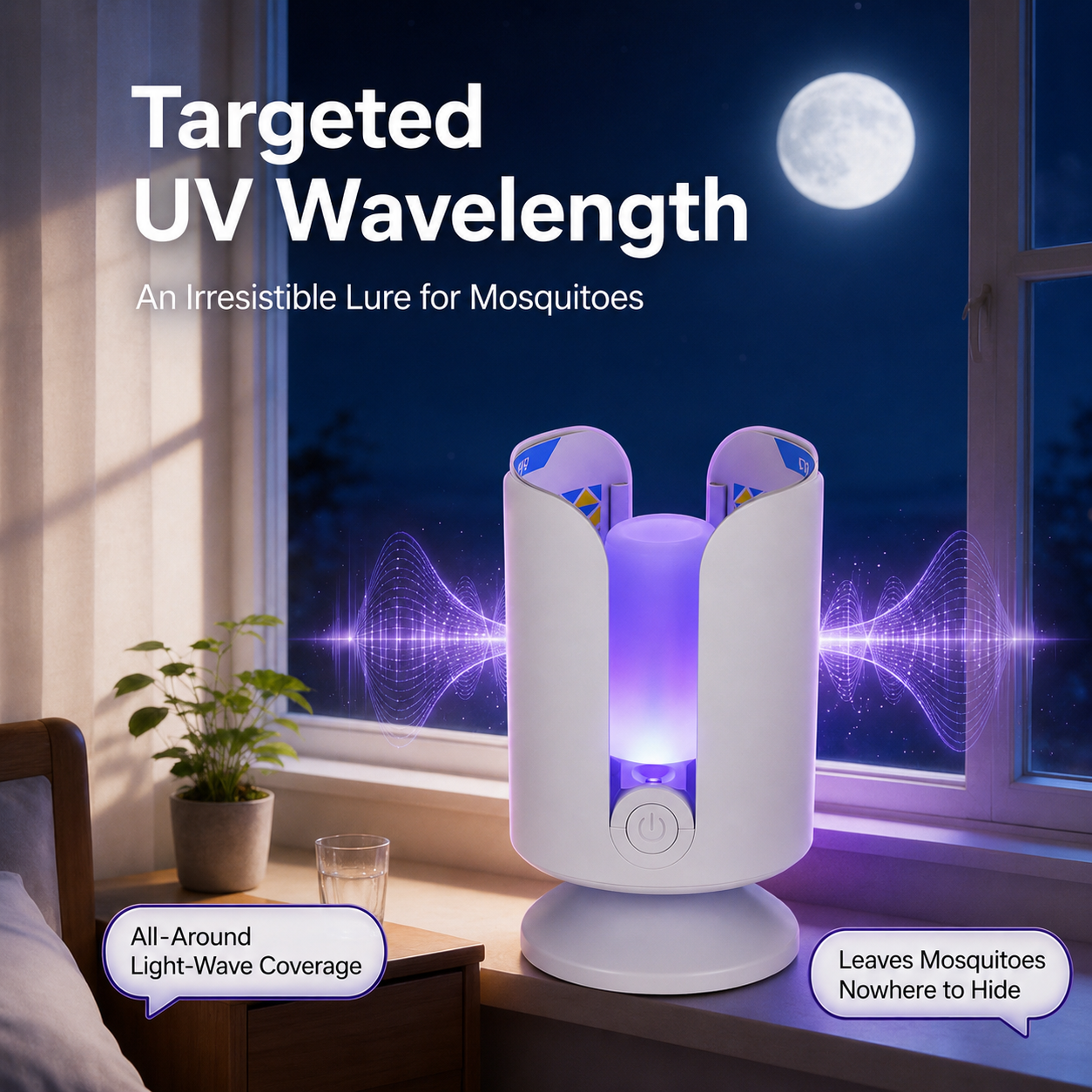 Smart Glue-Board Mosquito Trap Light