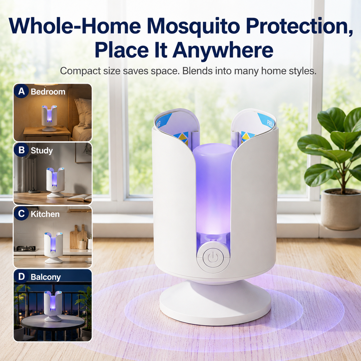 Smart Glue-Board Mosquito Trap Light