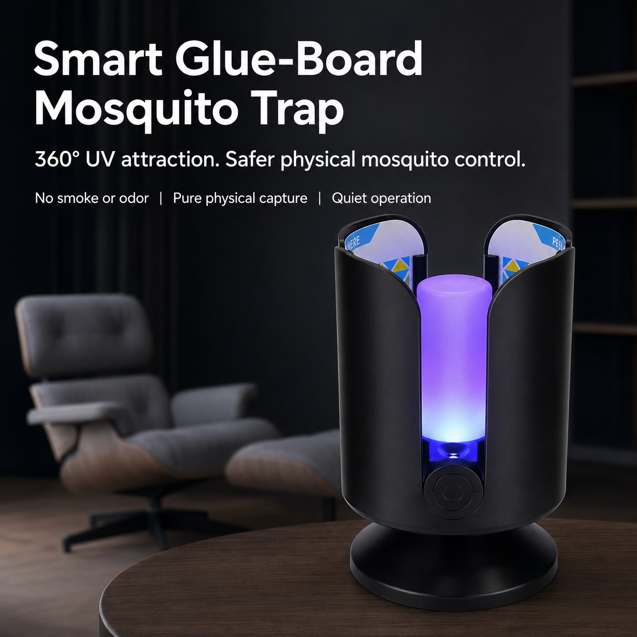 Smart Glue-Board Mosquito Trap Light