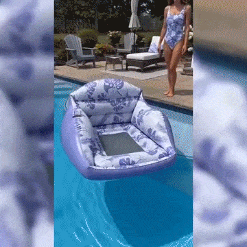 🏖️3‑in‑1 Inflatable Pool Lounge Chair – Adult Water Hammock Float