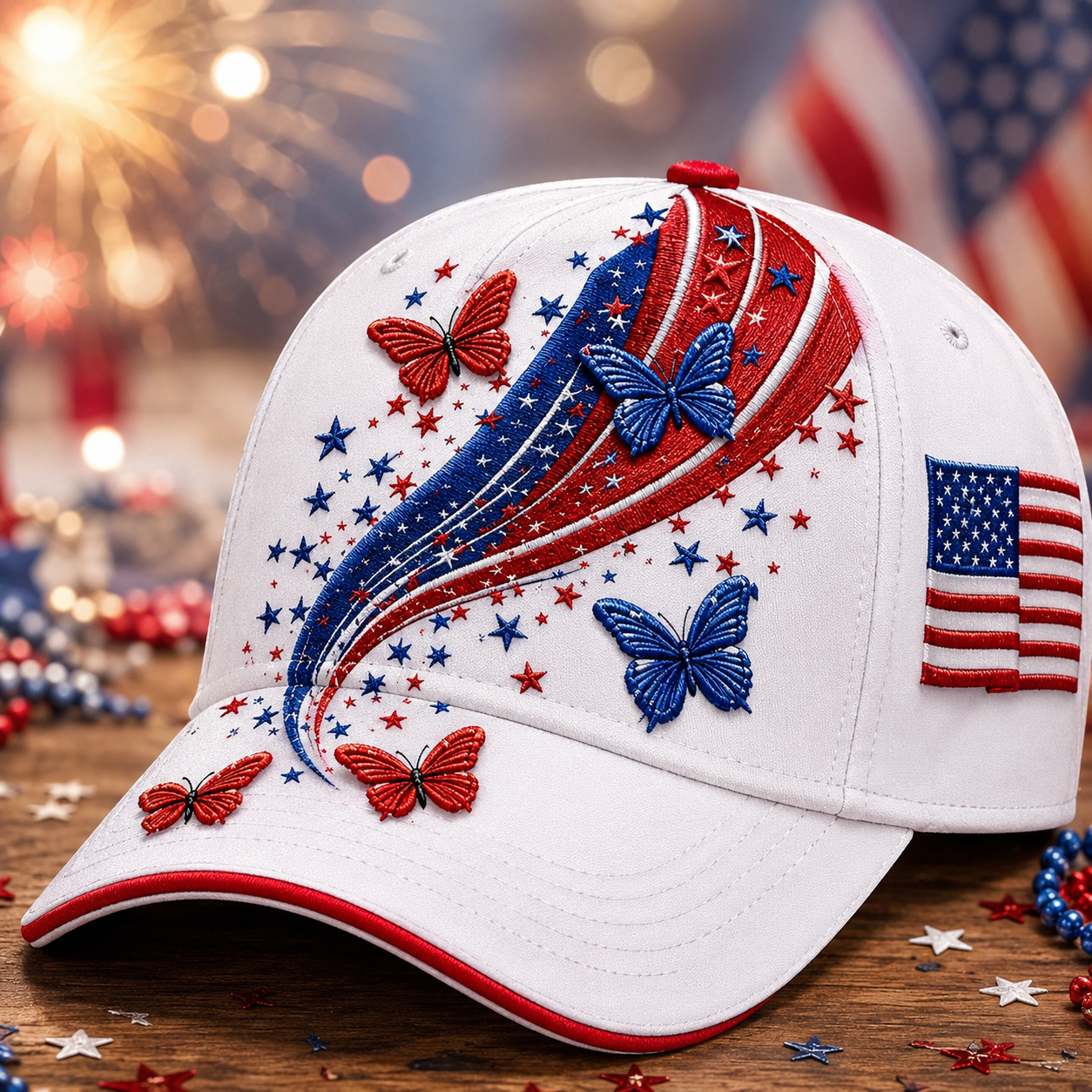 1776–2026 250th Anniversary Embroidered Cap❤️🤍💙