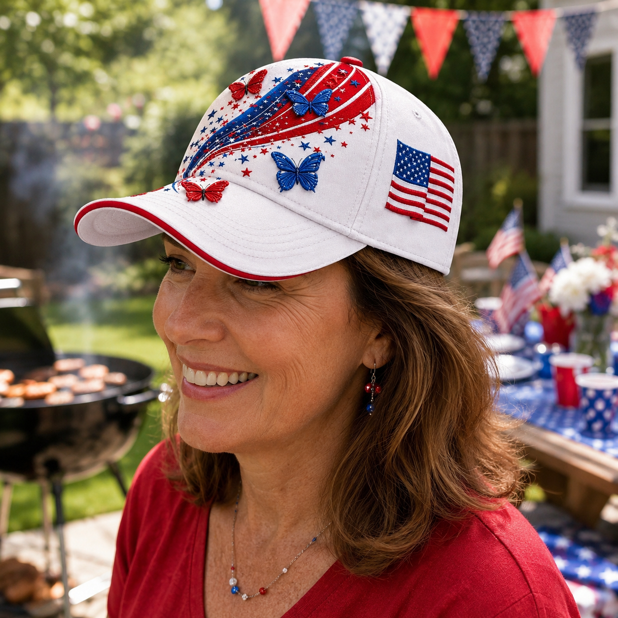 1776–2026 250th Anniversary Embroidered Cap❤️🤍💙
