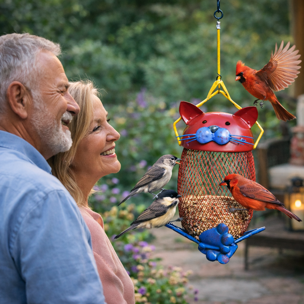 Heavy Duty Metal Bird Feeders for Outdoors