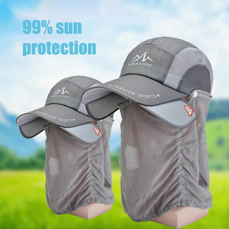 🔥🔥Sun hat with retractable brim for outdoor/fishing/riding/climbing