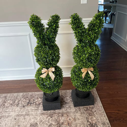 🔥Easter Hot Sale 49% OFF🌳🐇Artisan-Crafted Bunny Topiary Trees💥
