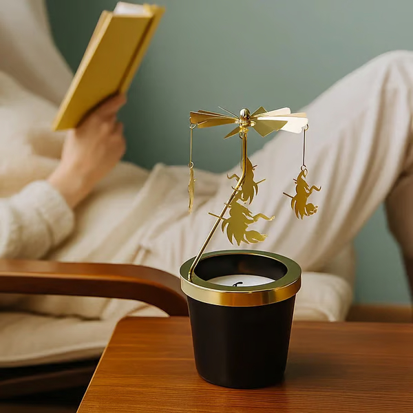 👻HALLOWEEN SALE – 49% OFF👻 Flying Rotating Witch Candle Holder