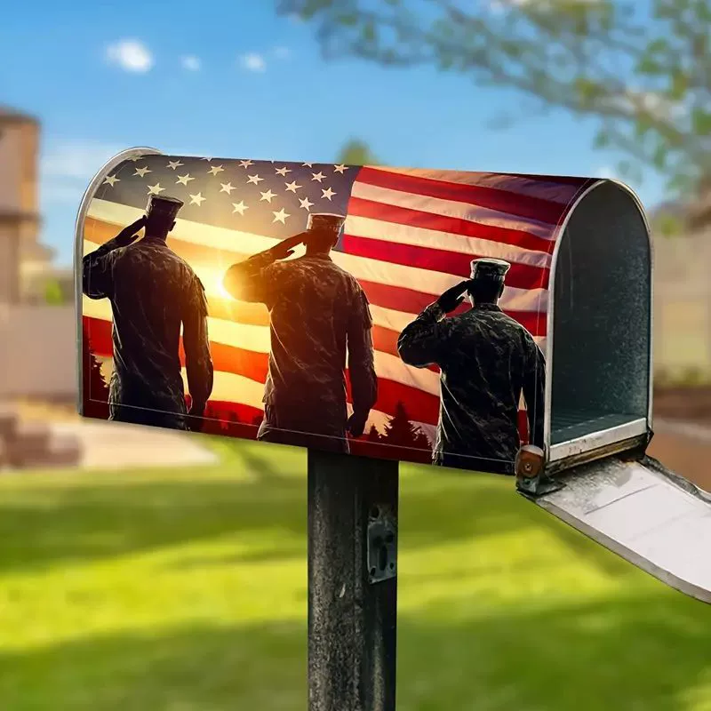 Spring-Summer Waterproof Oxford Magnetic Mailbox-Cover 21"" x 18""