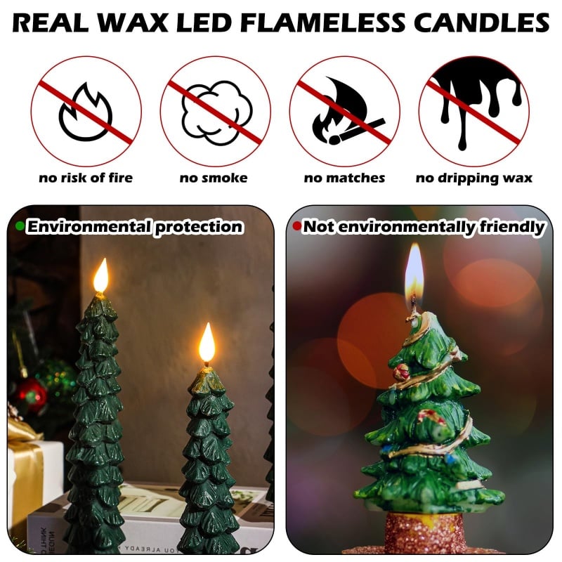 🎁🎄Christmas Hot Sale - Chirstmas Tree LED Candles