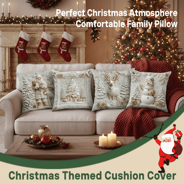 🏆 50K+ SOLD! 🎄 Luxury Christmas Style Pillow Cover