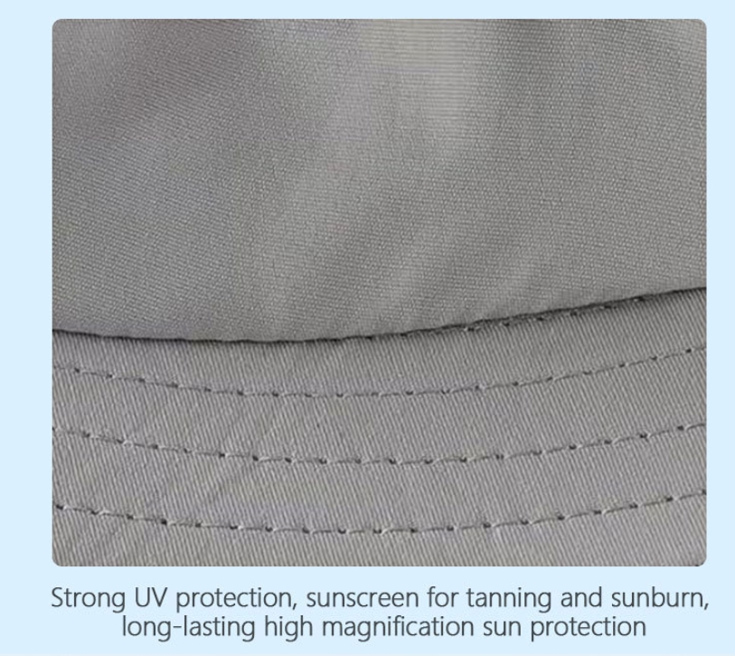 Fishing Hat Sun Protection Hat Mosquito Head Net for Outdoors Bucket Hat with Hidden Net Mesh
